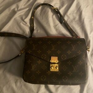 LV Brown and Gold Monogram Crossbody Bag